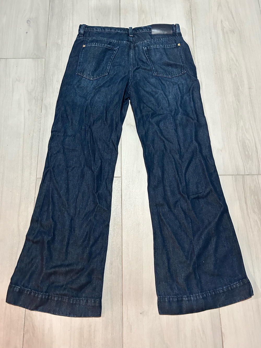 7 For All Mankind Womens  Modern Dojo Tailorless wide leg Jean Size 30 - Picture 4 of 9